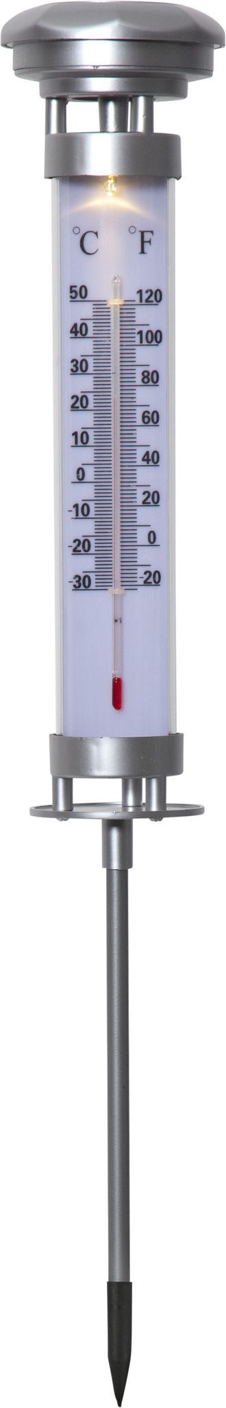 Solar Decoration Celsius - Silber, Lichtfarbe Warmweiss