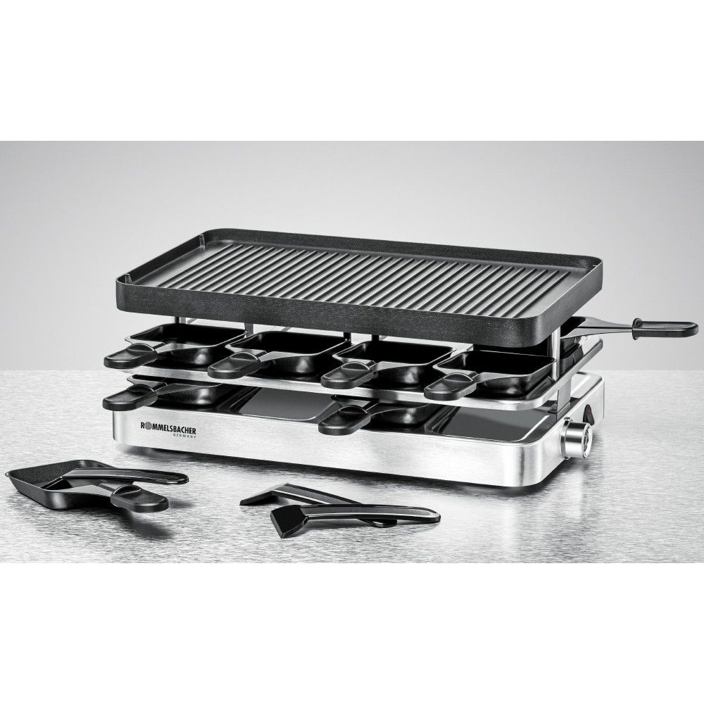 Raclette Grill - Raclette Grill, 230V, 1200W, Edelstahl