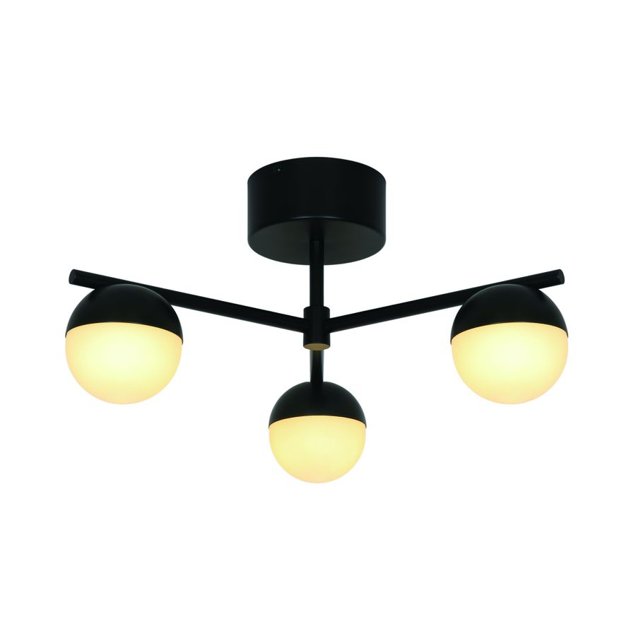 Deckenleuchte Contina Schwarz - 3x5W, G9, IP20