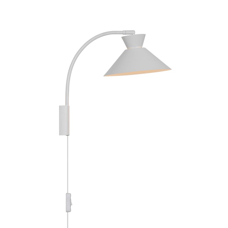 Dial , Wandleuchte, Weiss - E27, IP20, max.40W