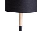 Textil-Tischleuchte TESSILE - E14, IP20, Schwarz