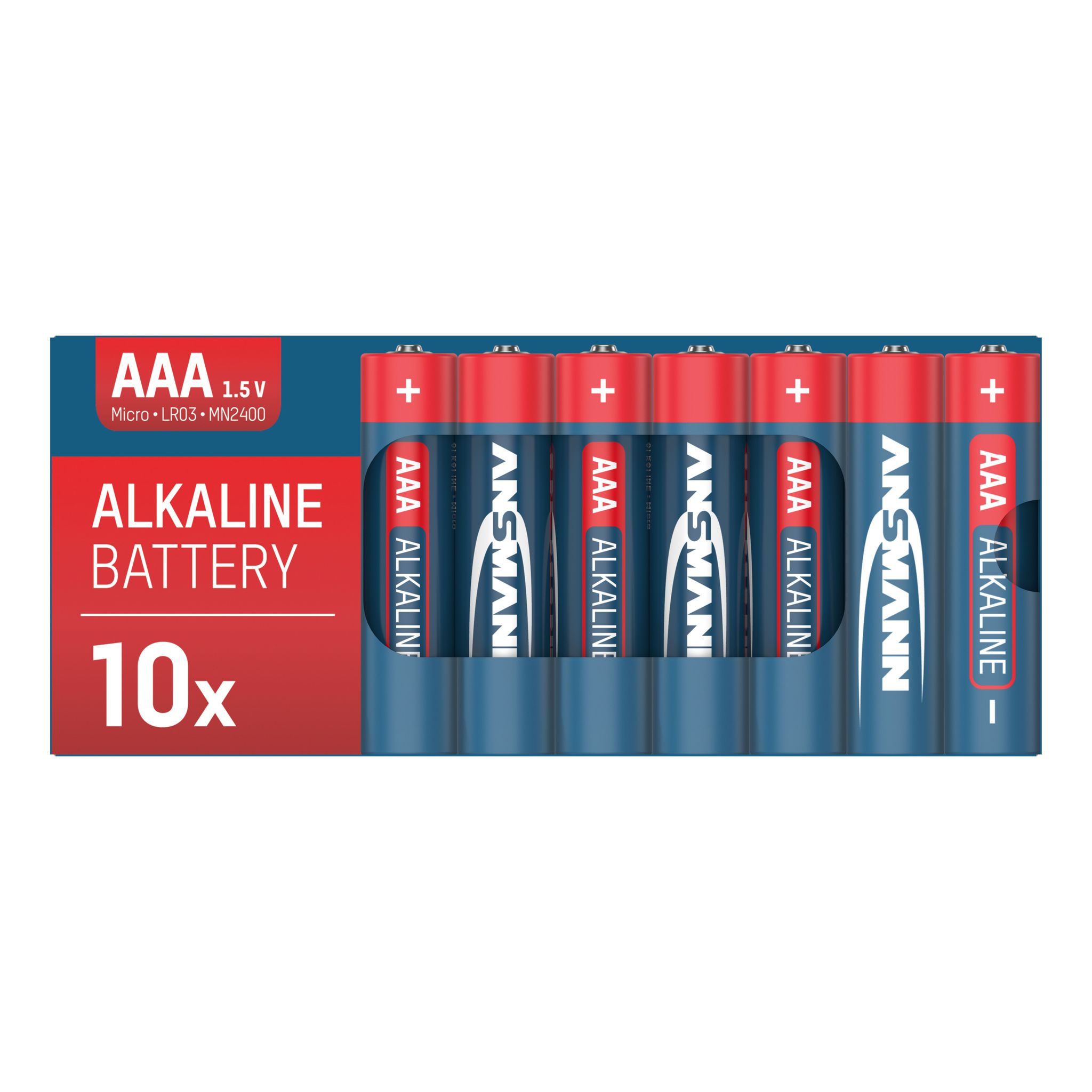 Alkaline Batterien 100er Vorteilspack 10x10 AAA - LR03/AAA Batterien 100er Box Retailverpackung