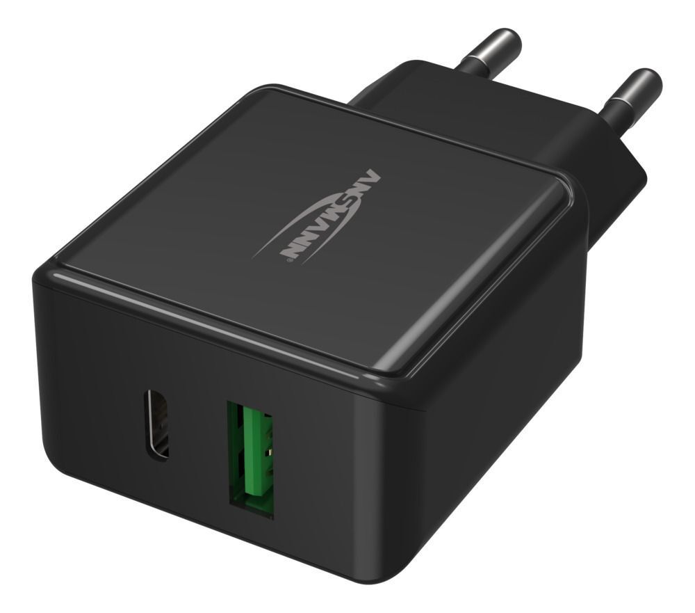 USB-Ladegerät Home Charger HC218PD schwarz / 3 A / 20 W / 2 Port - Home Charger HC218PD schwarz
