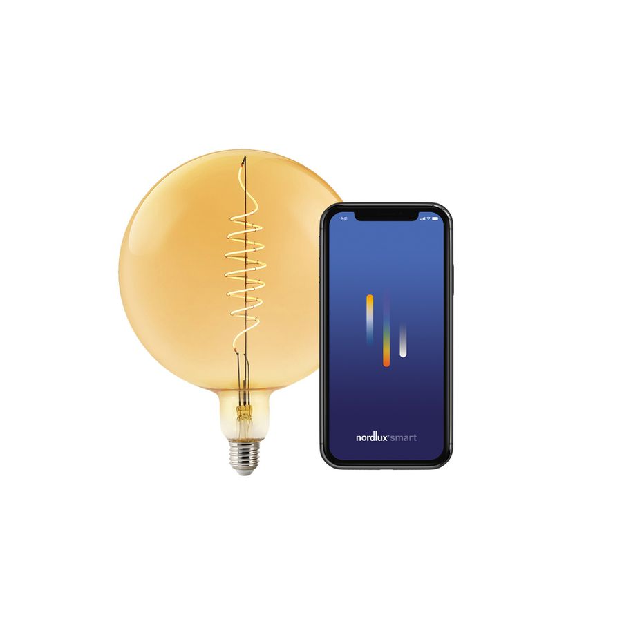 LED-Leuchtmittel Smart , Deco- E27, G200 , Amber - 4.7W ,2200K, IP20