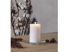 LED Pillar Kerze Flamme - Indoor, Weiss, 14cm Höhe, Timerfunktion