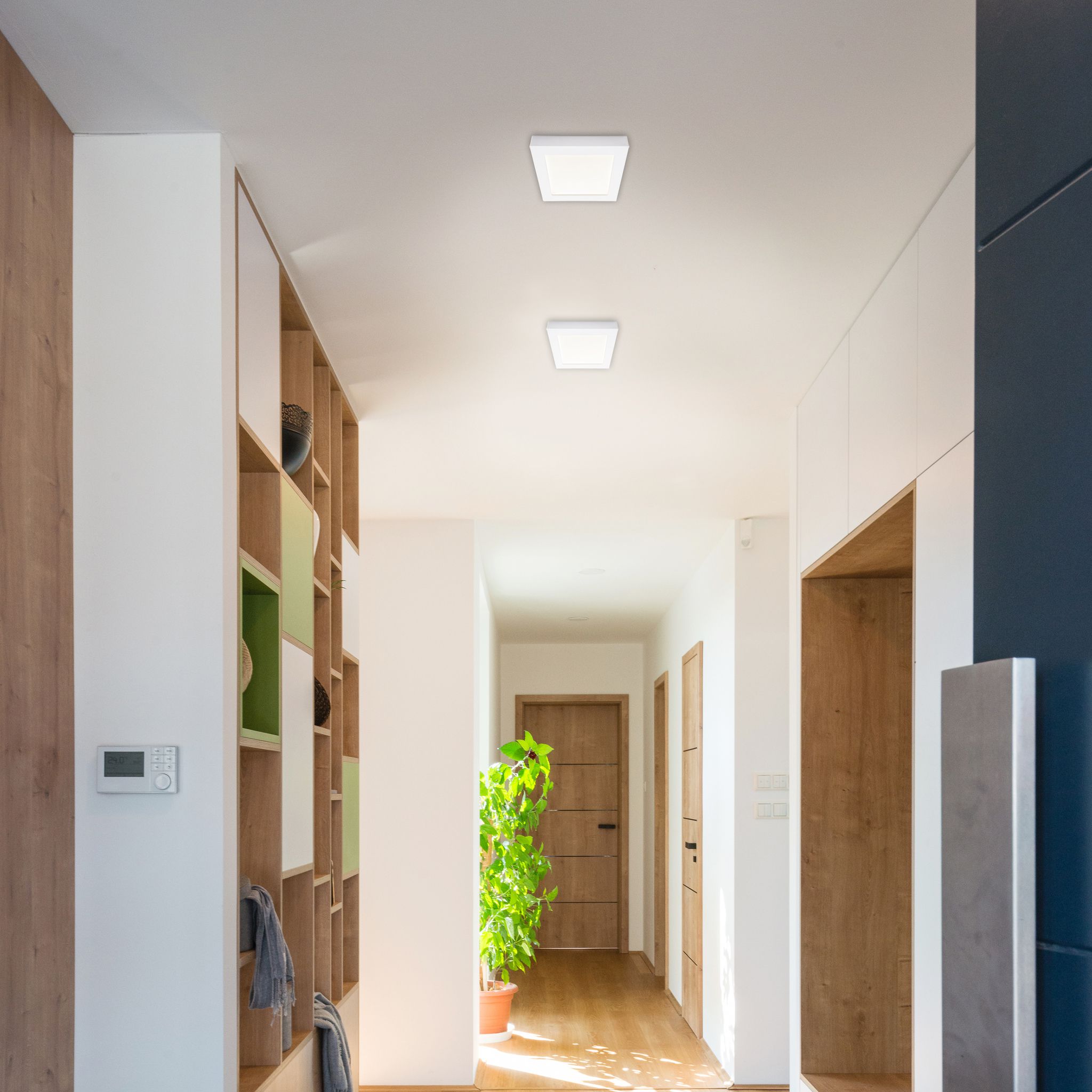 LED Ein-/Aufbauleuchte Komplex s: 22,7cm - LED fest verbaut, 2700-6500K, warm-kaltweiss