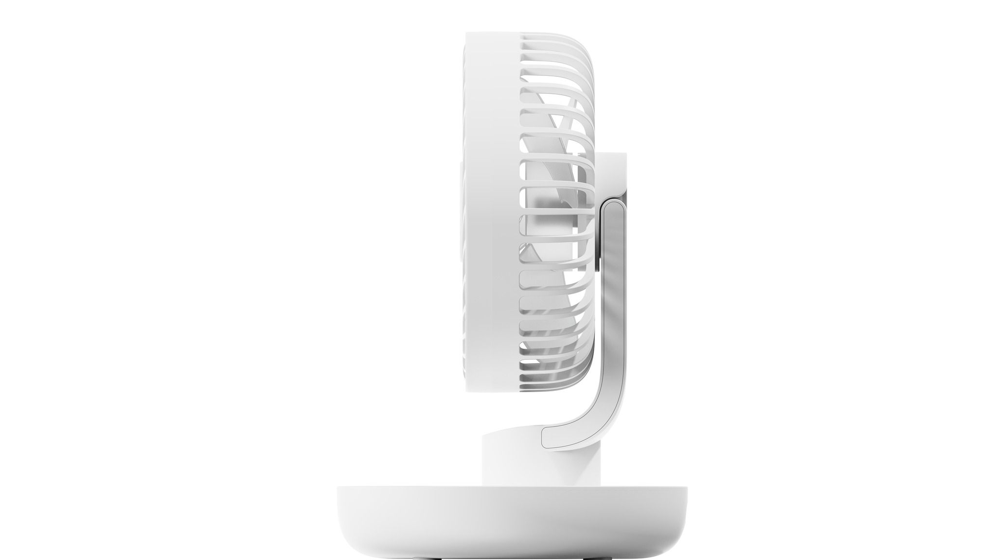 DINE Mini-Tischventilator AF209 weiss - 3600mAh, inkl. USB-C Kabel, wiederaufladbar, Oszillations-Funktion