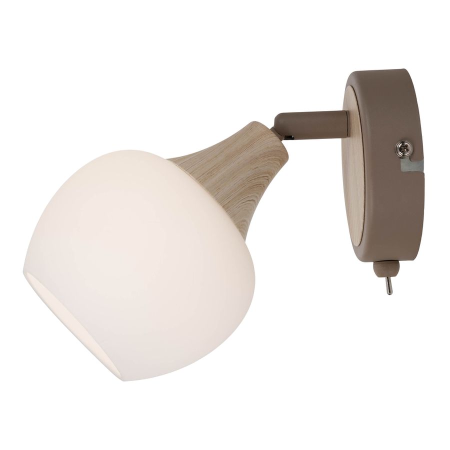 Wandleuchte  MONACO  H: 18cm beige - IP20, E14, Beige