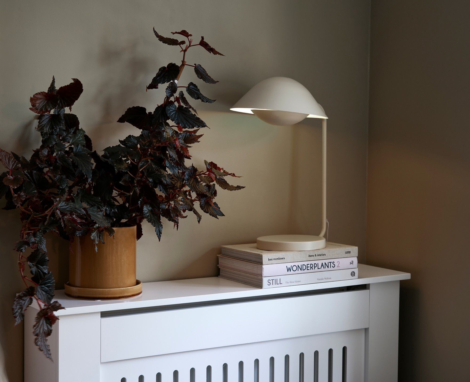 Freya , Tischleuchte, Beige - E14, IP20, max.40W
