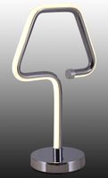 LED Tischleuchte Loop Line h: 30cm chrom - LED fest verbaut, 3000K, warmweiss