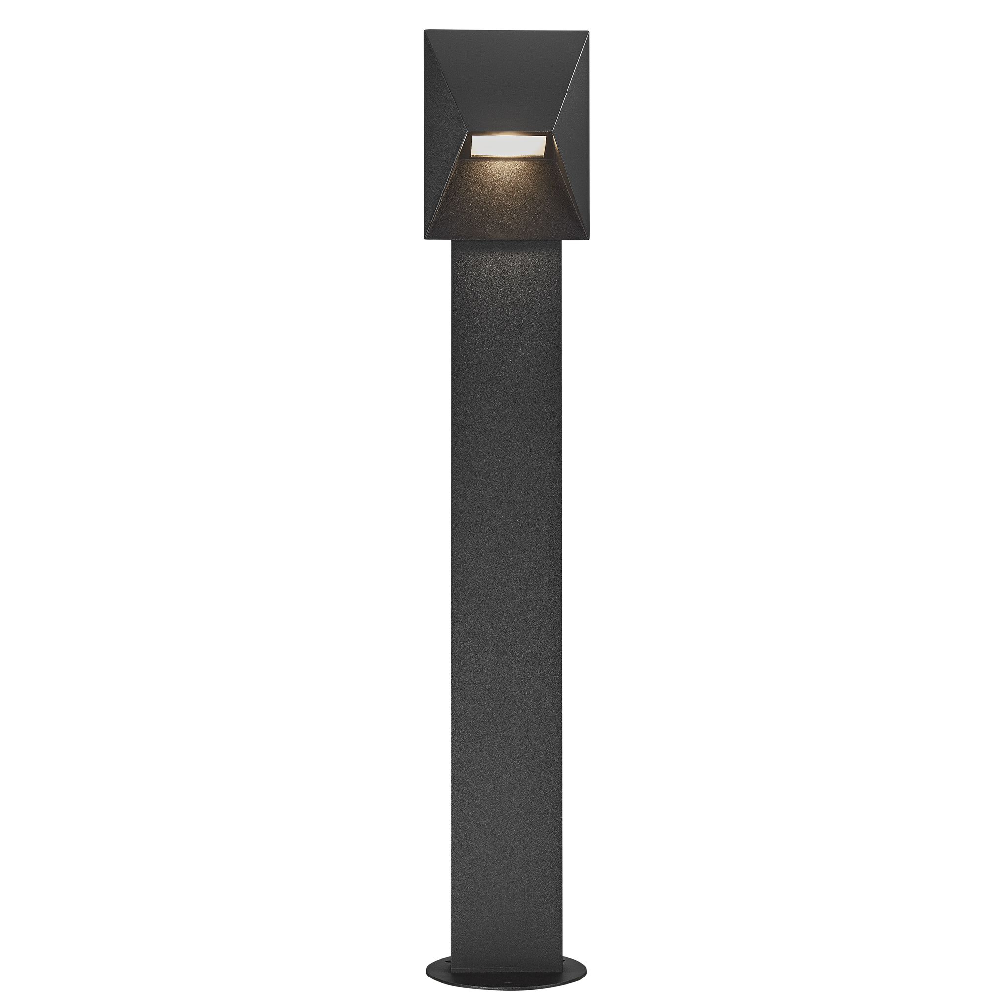 Wegleuchte PONTIO 15 - 1xGU10 (exkl.), max.25W, IP54, schwarz, dimmbar (optional Leuchtmittel), L=150mm,B=150mm, H=850mm