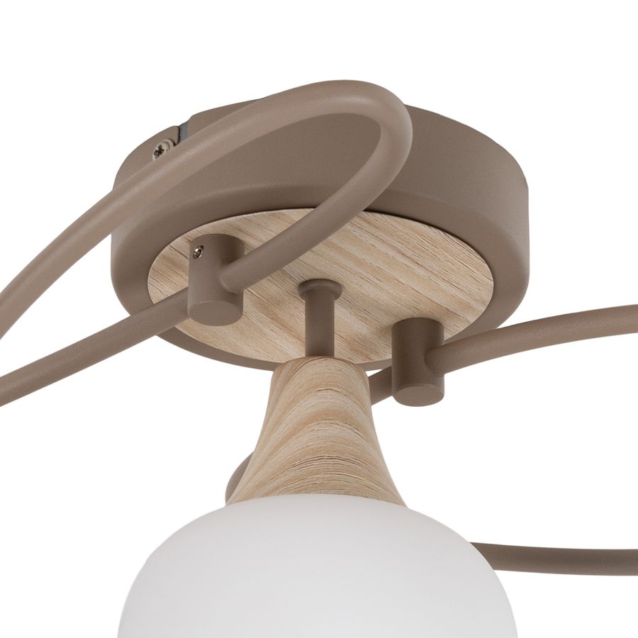 5er Deckenleuchte  MONACO  L: 62,5cm beige - IP20, E14, Beige