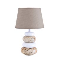 Keramik Tischleuchte Stoney h: 31cm - E14, 40W, IP20