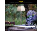 Solar- Akkutischleuchte EMMI brombeer inkl. CCT  Touch H: 38 cm - LED-Modul, 3W, IP44