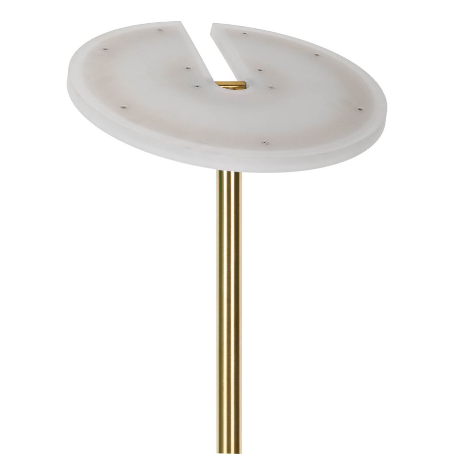 LED-CCT Stehleuchte  SAMIRO  inkl. Lesearm H: 180cm messing matt - IP20, LED-Modul, Messingmatt