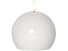 LED Pillar Kerze Flamme Shine - Indoor, Weiss, 11.00 cm Höhe, Timerfunktion