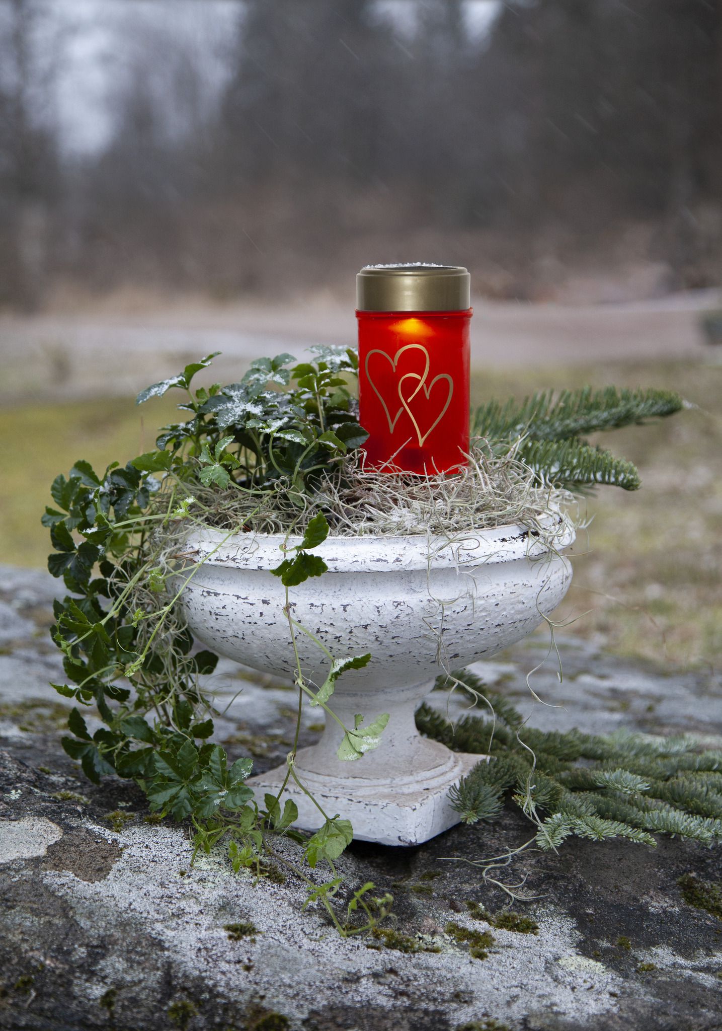 Solar Kerze Hearty - IP44, Warmweiss, 1 LED