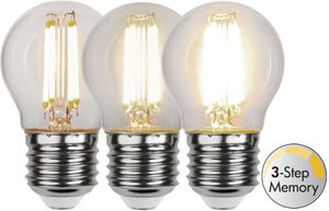 LED Leuchtmittel E27 G45 Clear 3-step memory - E27, 470lm, 3000K, 4.2W, 230V
