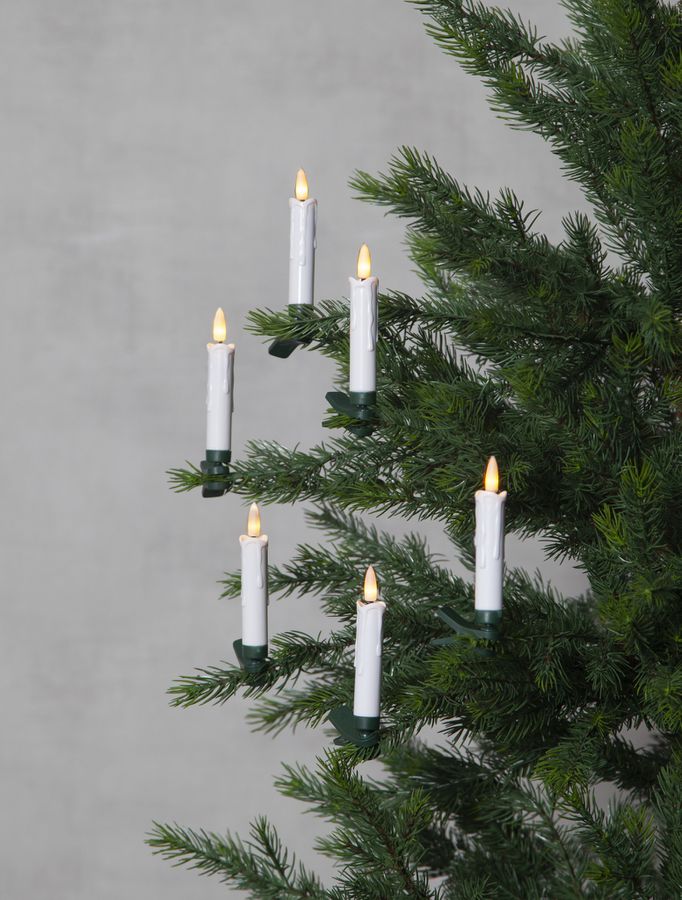 Kerzen Weihnachtsbeleuchtung Flamme - IP20, Warmweiss, 10 LED