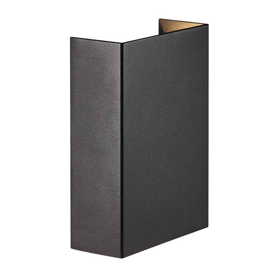 Fold 10, Wandleuchte, Schwarz - LED Modul, 2X3,5W LED, IP54