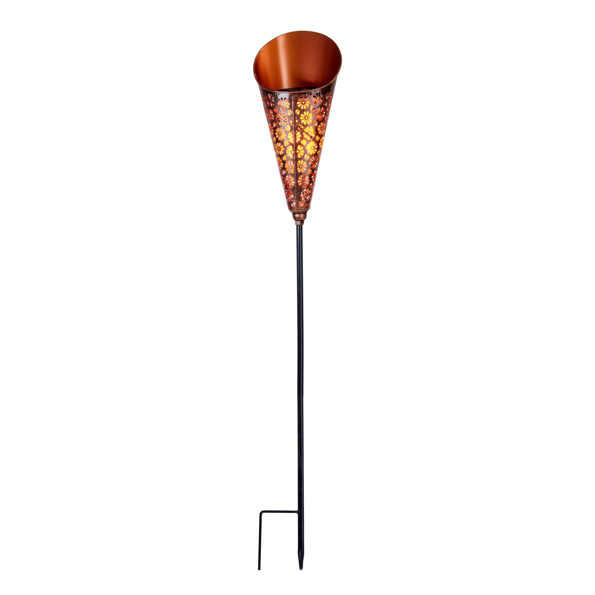 LED Solar-Erdspieß TORCH H: 96 cm - IP44, 0.05W, Warmweiss