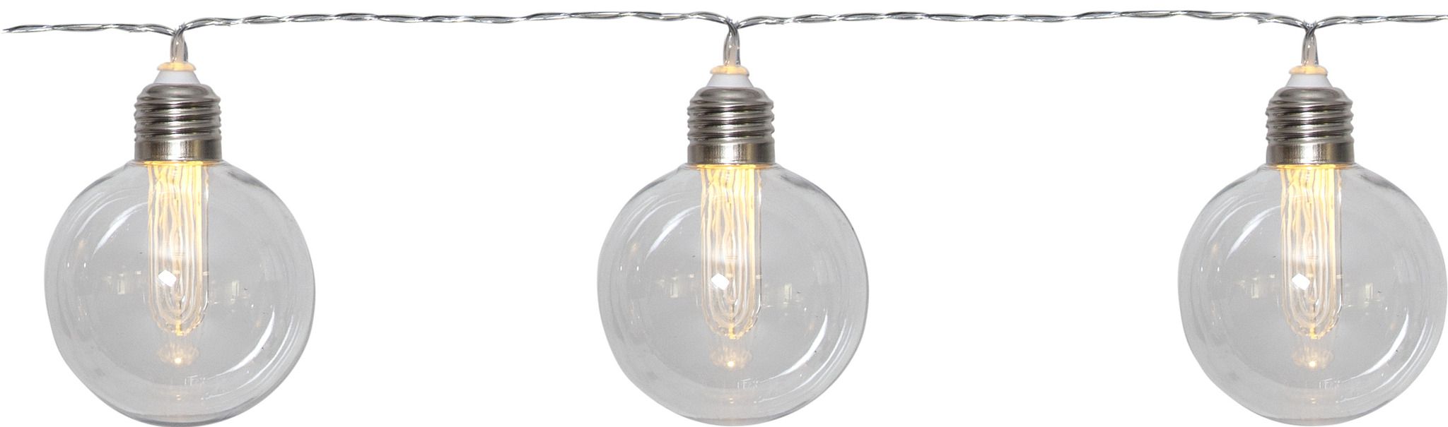 Solar Lichterkette Chania - Transparent, Lichtfarbe Warmweiss