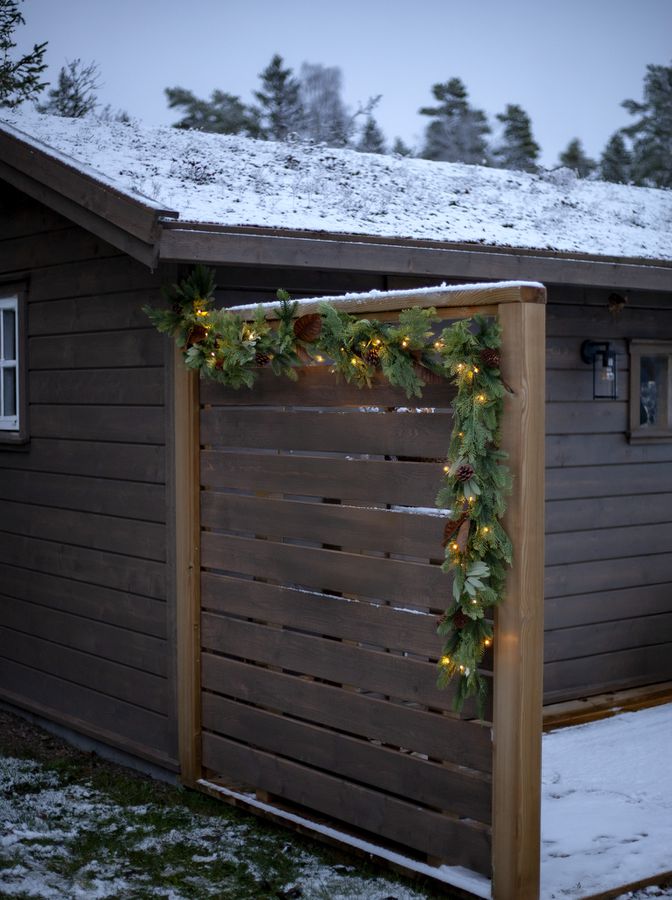 Girlande Mixi - Indoor, Warmweiss, Grün