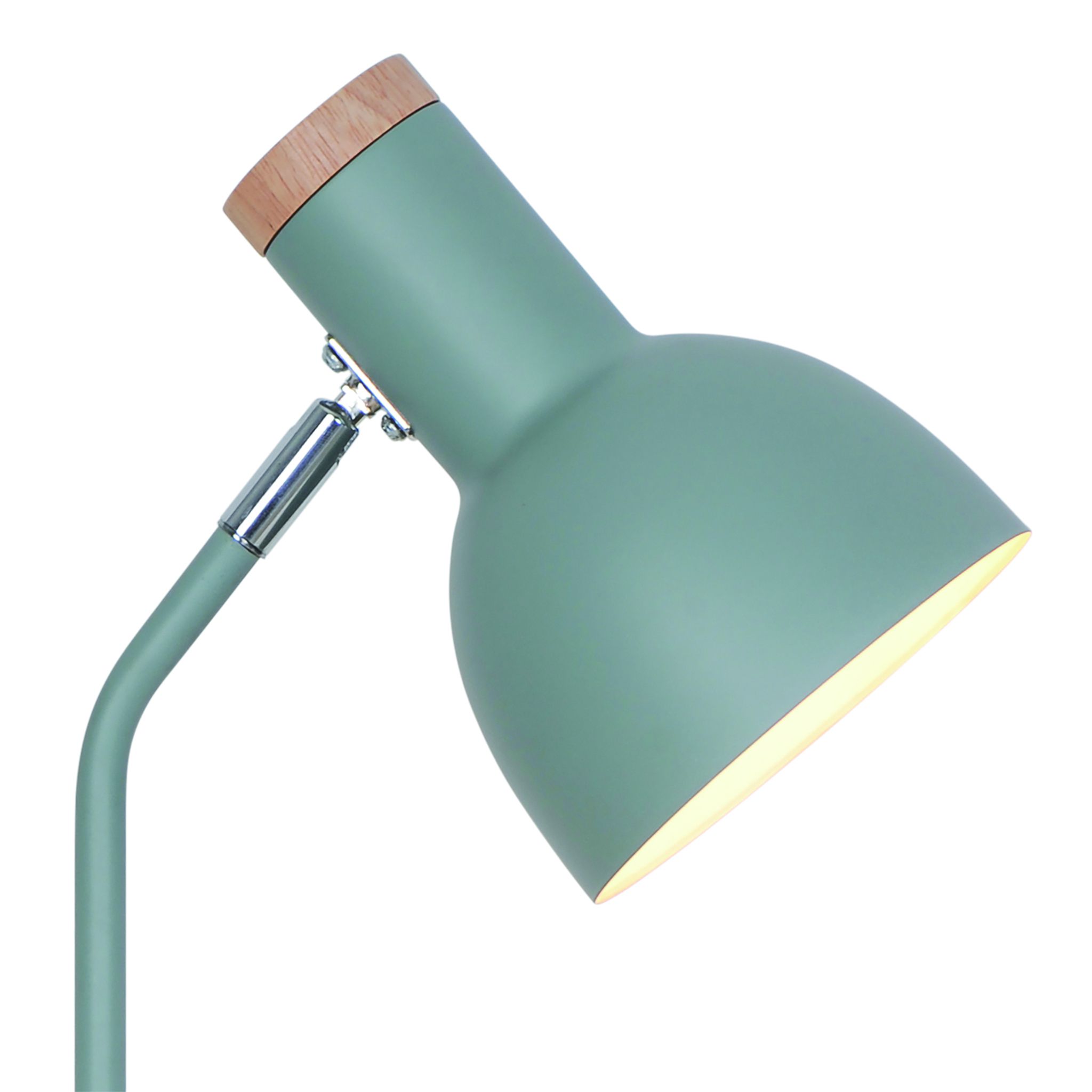 Tischleuchte Devone Dusty Grün - 15W, E27, IP20