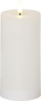 LED Pillar Kerze Flamme Flow - Indoor, Weiss, 17.5 cm höhe, Timerfunktion