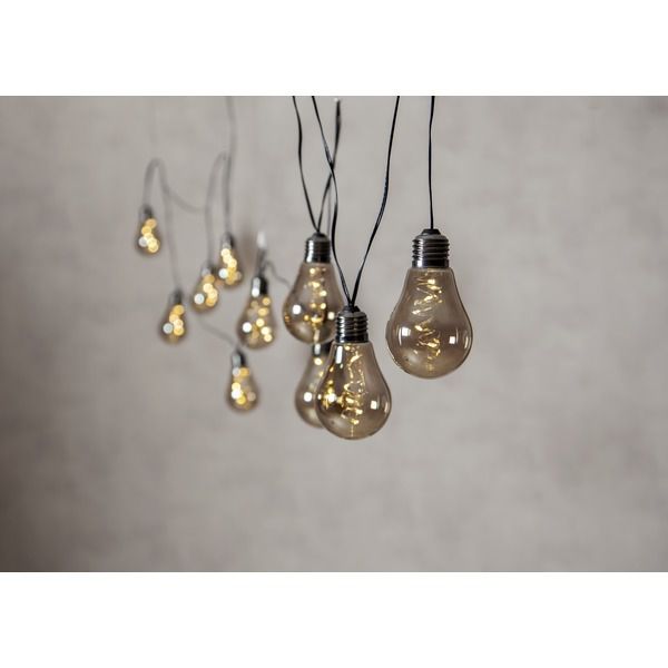 Lichterkette heavy smoke - IP44, Gelb, 10 LED's, 360cm