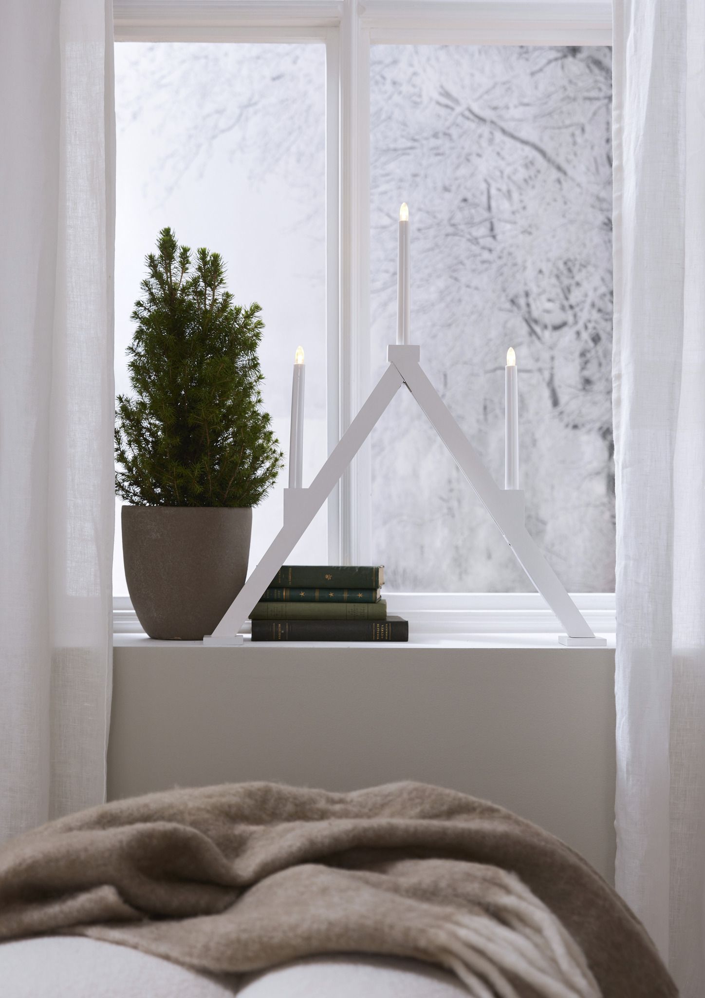 Kerzenleuchter VIKA - IP20, Weiss, Warmweiss