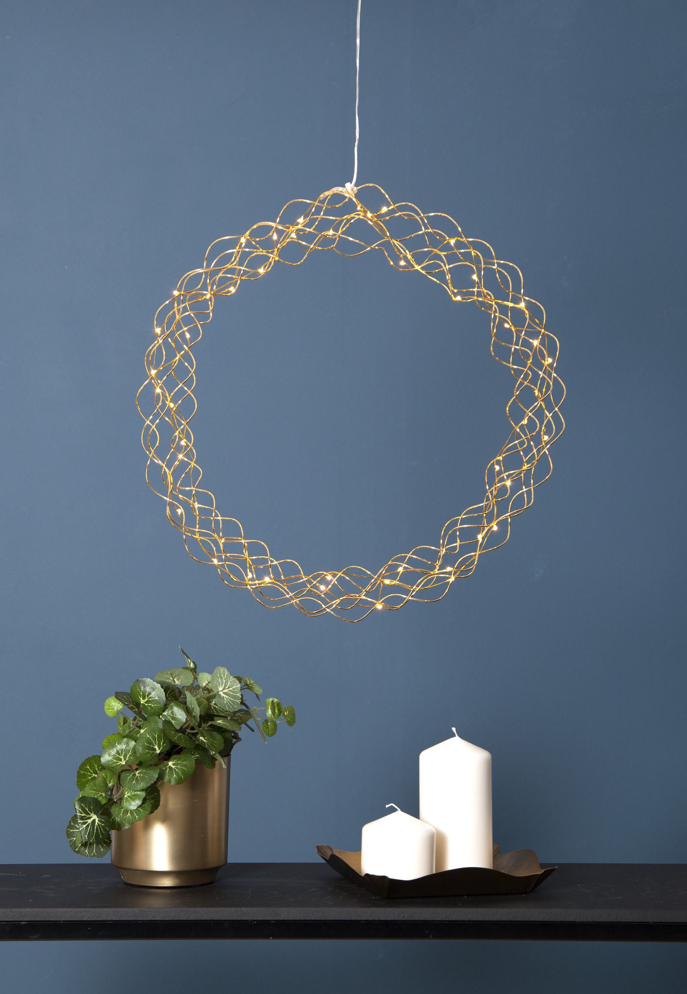 Hängende Dekoration Curly - IP20, Warmweiss, 50 LED