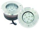 LED Bodeneinbaustrahler MAXI-RM - 24V DC, 9W, 720lm, 2700K, IP67, schwarz/edelstahl, dimmbar