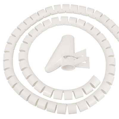 Conduit de câbles 2m, blanc - 2.0m, 25mm Durchmesser, weiss