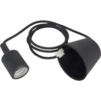 Lampenaufhängung E27 Color - E27, Schwarz, 220-240V AC
