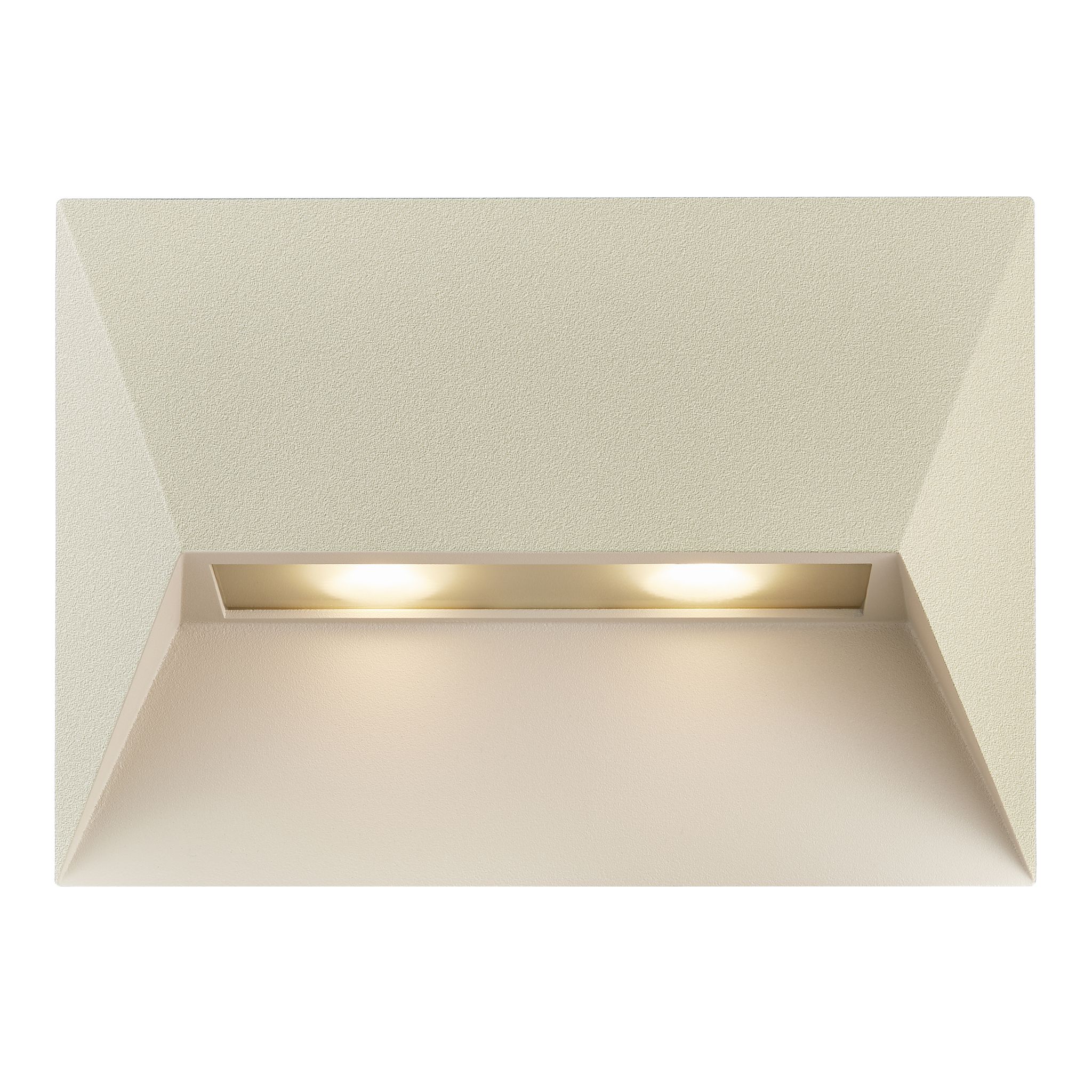 Wandleuchte PONTIO 27 - 2xGU10 (exkl.), max.2x25W, IP54, sand, dimmbar (optional Leuchtmittel), L=150mm,B=150mm, H=190mm