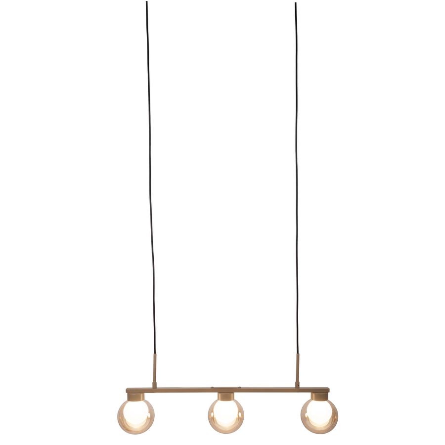 3er Pendelleuchte  DONIKA  L: 64cm - IP20, G9, Braun
