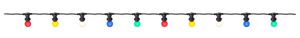 LED Party-Deco Illuminationskette, 10m - IP44, Multicolor, 10 Led's, 1000cm