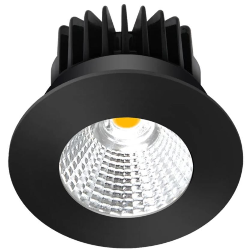 Set SKYJACK 68 - 11W, 720lm, 2700K ,IP44, CRI90, UGR<24, Schwarz, PhasenDIM D=82mm, H=46mm