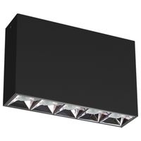 LED Anbauleuchte SKYLINE S - 10W, 750lm, 3000K ,IP20, CRI 90, 30°, UGR<19, schwarz, dimmbar, L= 138mm, B= 35mm, H=91mm