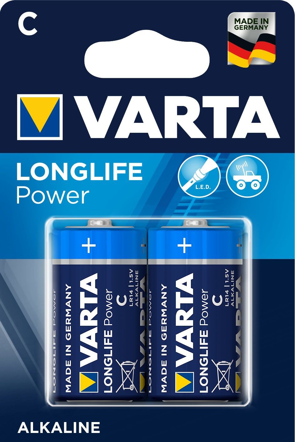 High Energy Batterie C / LR14 - 2er Blister