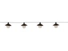Solar Lichterkette Globe Shade - Warmweiss, IP44, Schwarz