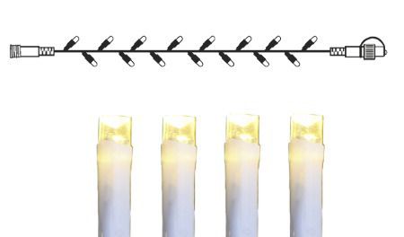System Decor Extra, Lichterkette, 500cm - Weiss, Warmweiss