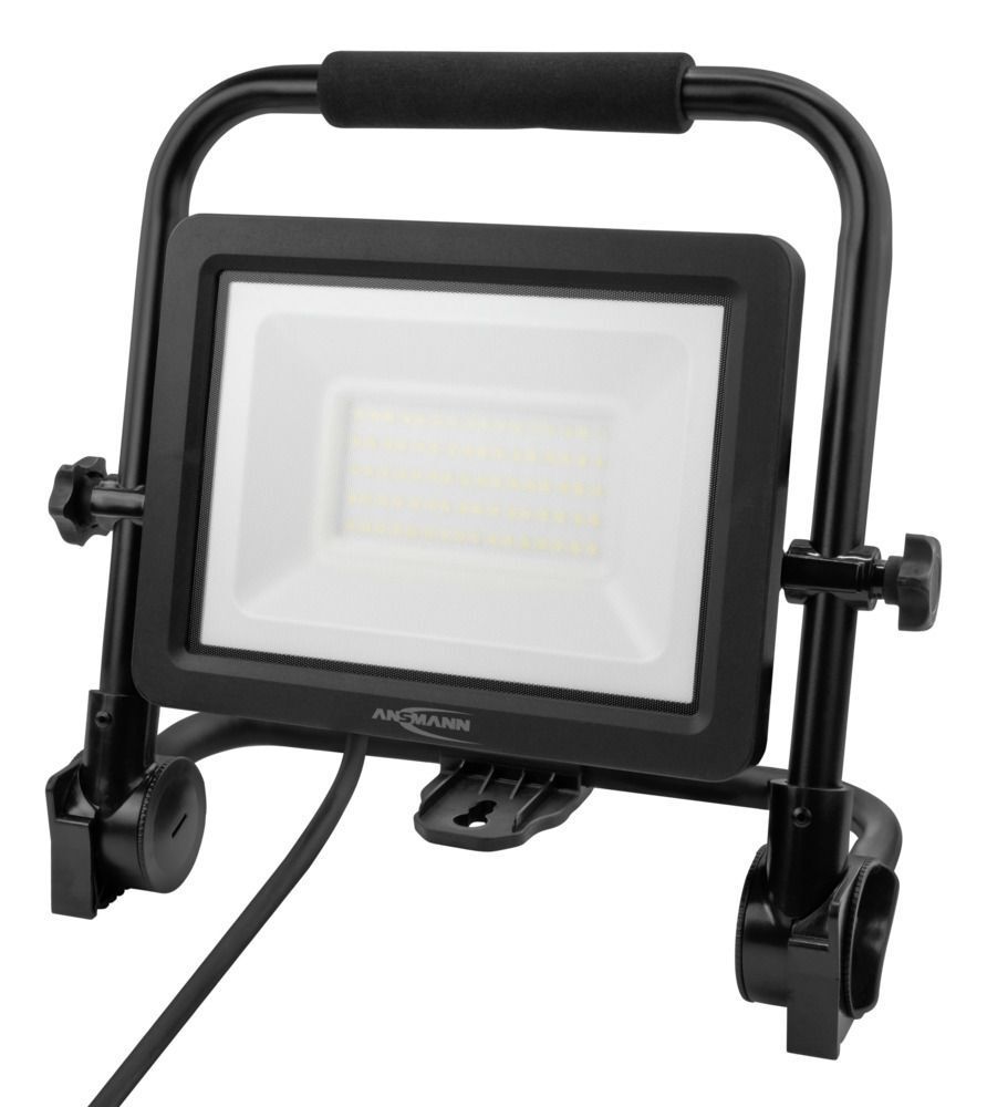 Arbeitsstrahler FL50W-AC kabelgebunden 50 W - LED Baustrahler 50 W & 5400 Lumen, Netzstecker, IP65, 5000K
