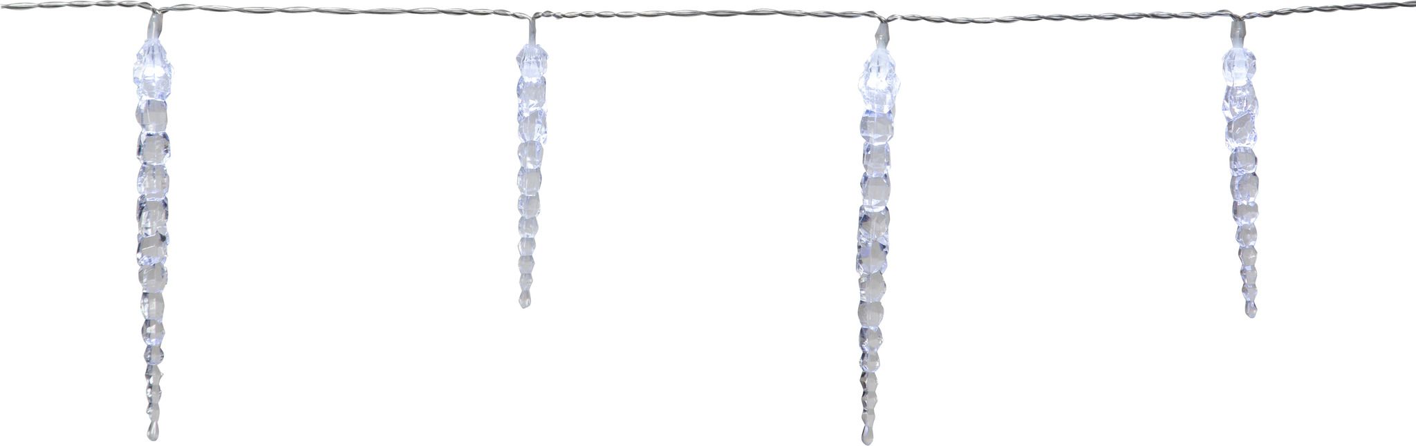Eiszapfen-Lichterkette Gelido - IP44, Transparent, Kaltweiss