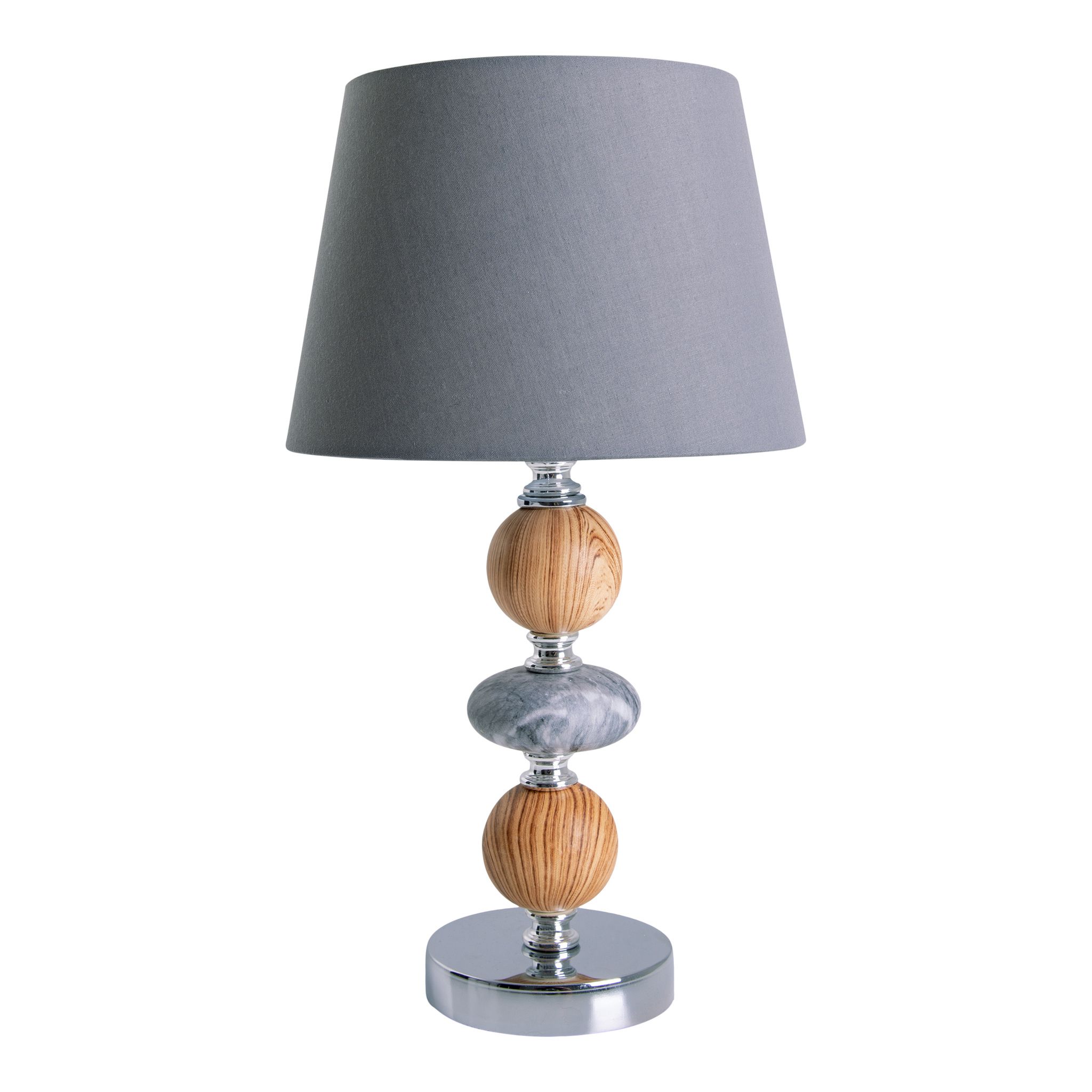 Keramik Tischleuchte Araga h: 36cm grau - E14, 40W, IP20