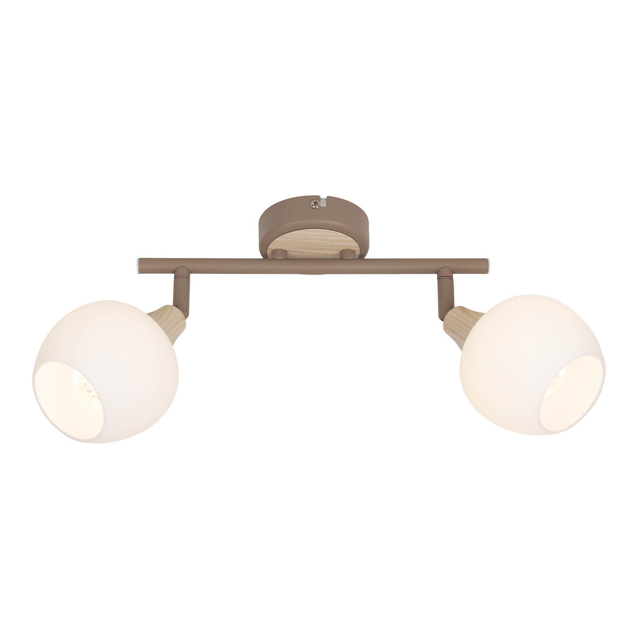 2er Deckenleuchte  MONACO  L: 28cm beige - IP20, E14, Beige