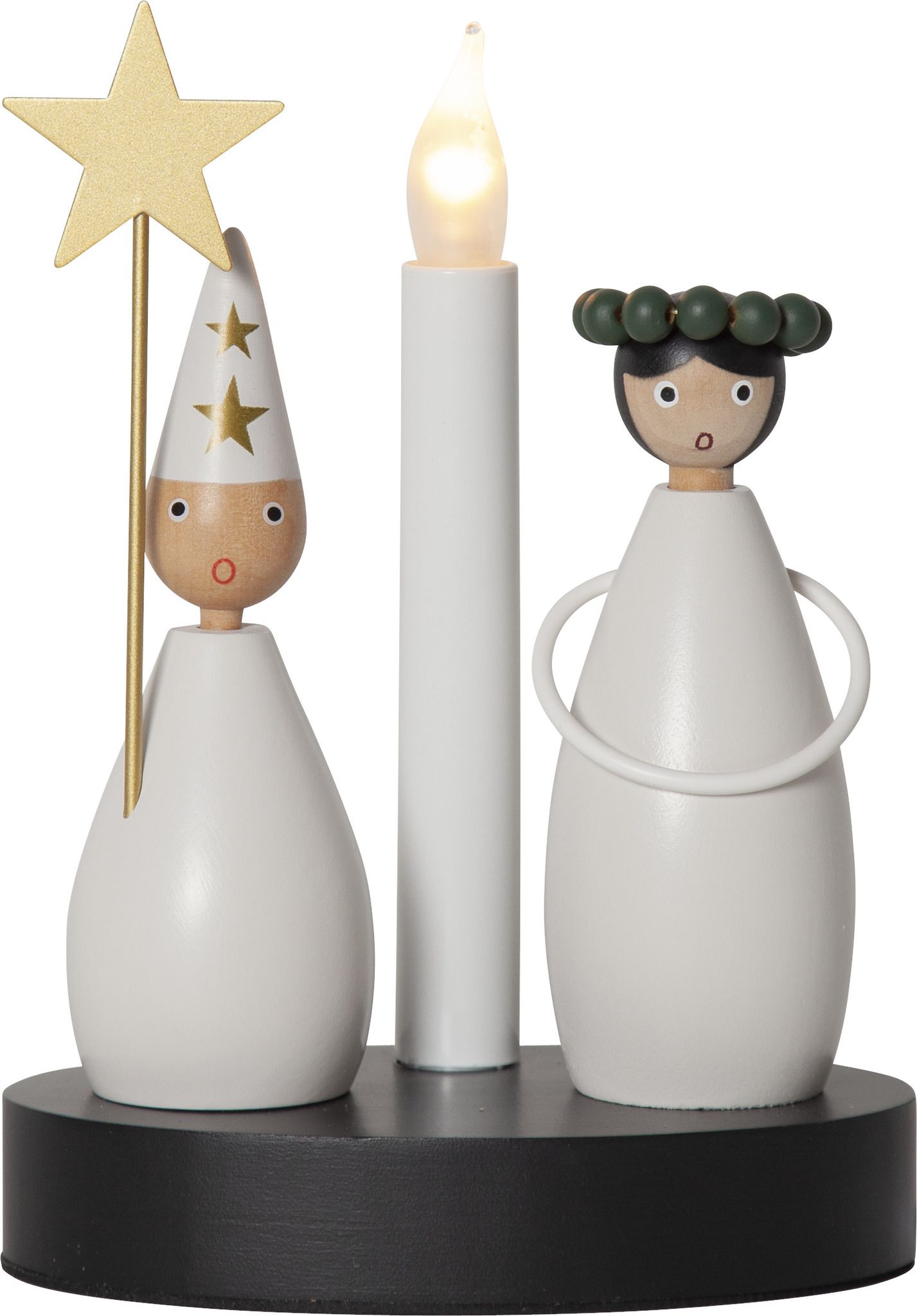 Kerzenleuchter Christmas Joy - IP20, Weiss, Warmweiss
