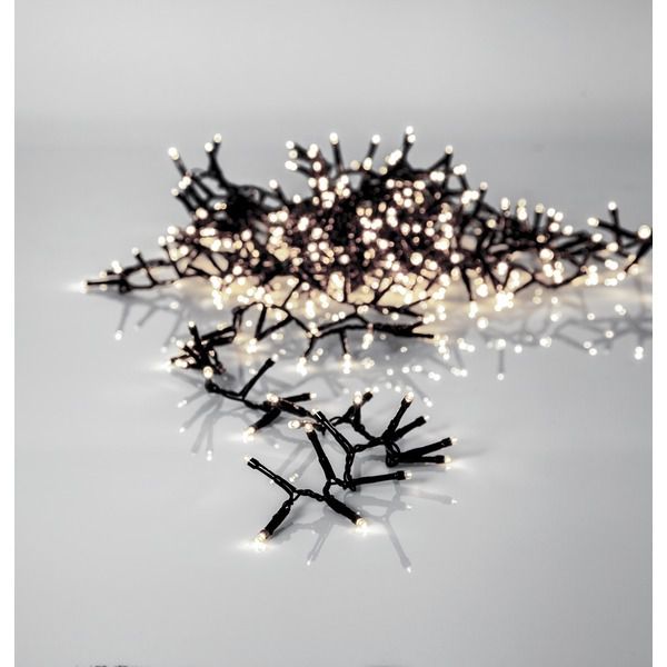 LED crispy white, Lichterkette, 540 LEDs - Schwarz, 3000K, 1080cm