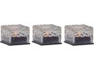 Solar Kerzen 3-p Icecube - Transparent, Lichtfarbe Warmweiss